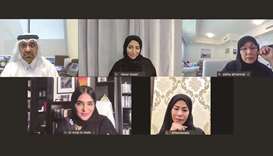 Dr. Amal AlMalki in a video call