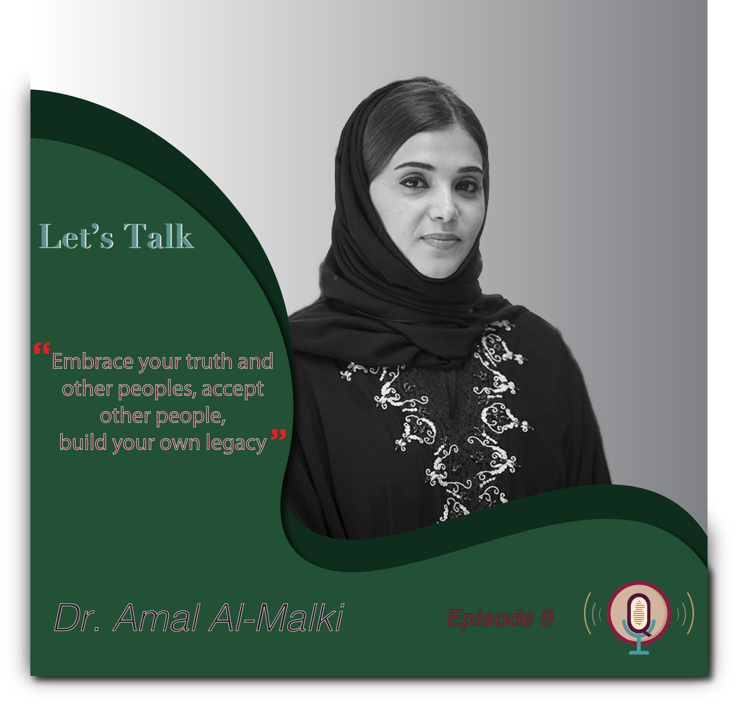 Dr. Amal AlMalki a guest in a podcast